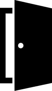 Entrance or welcome area icon